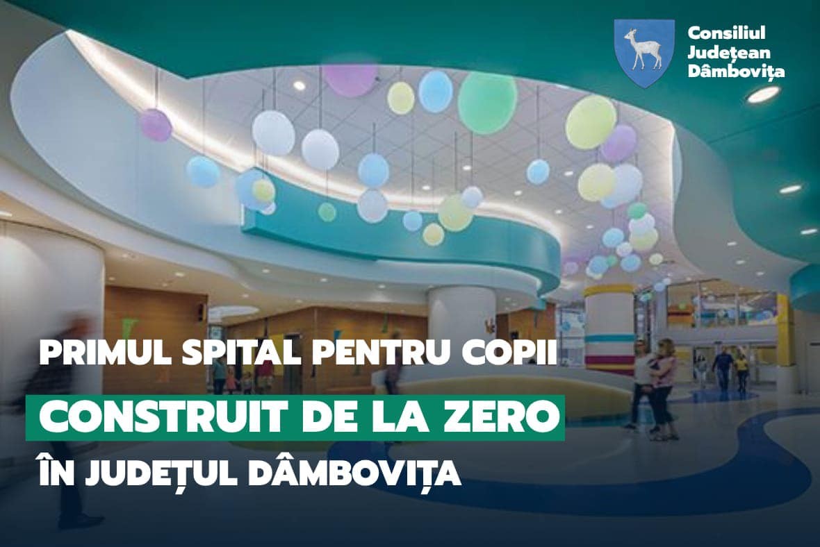  Dâmbovița va avea un spital de pediatrie modern. Primul pas pentru realizarea acestui proiect a fost făcut astăzi!