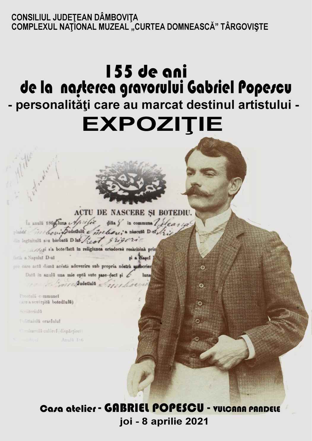  155 de ani de la naşterea gravorului Gabriel Popescu - personalităţi care au marcat destinul artistului