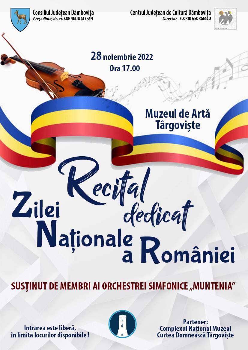  28 noiembrie 2022 - Recital susținut de Orchestra Simfonică „Muntenia”