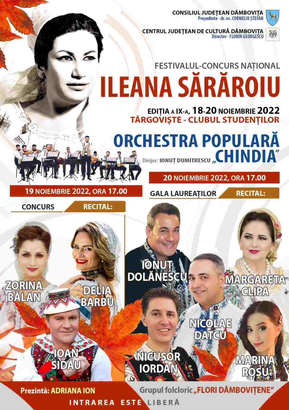  Cea de-a IX-a ediţie a Festivalului-Concurs Național „Ileana Sărăroiu”