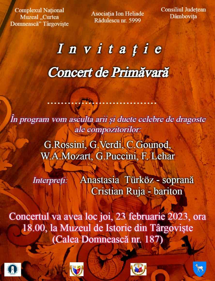  „Concert de Primăvară” la Muzeul de Istorie  din Târgoviște