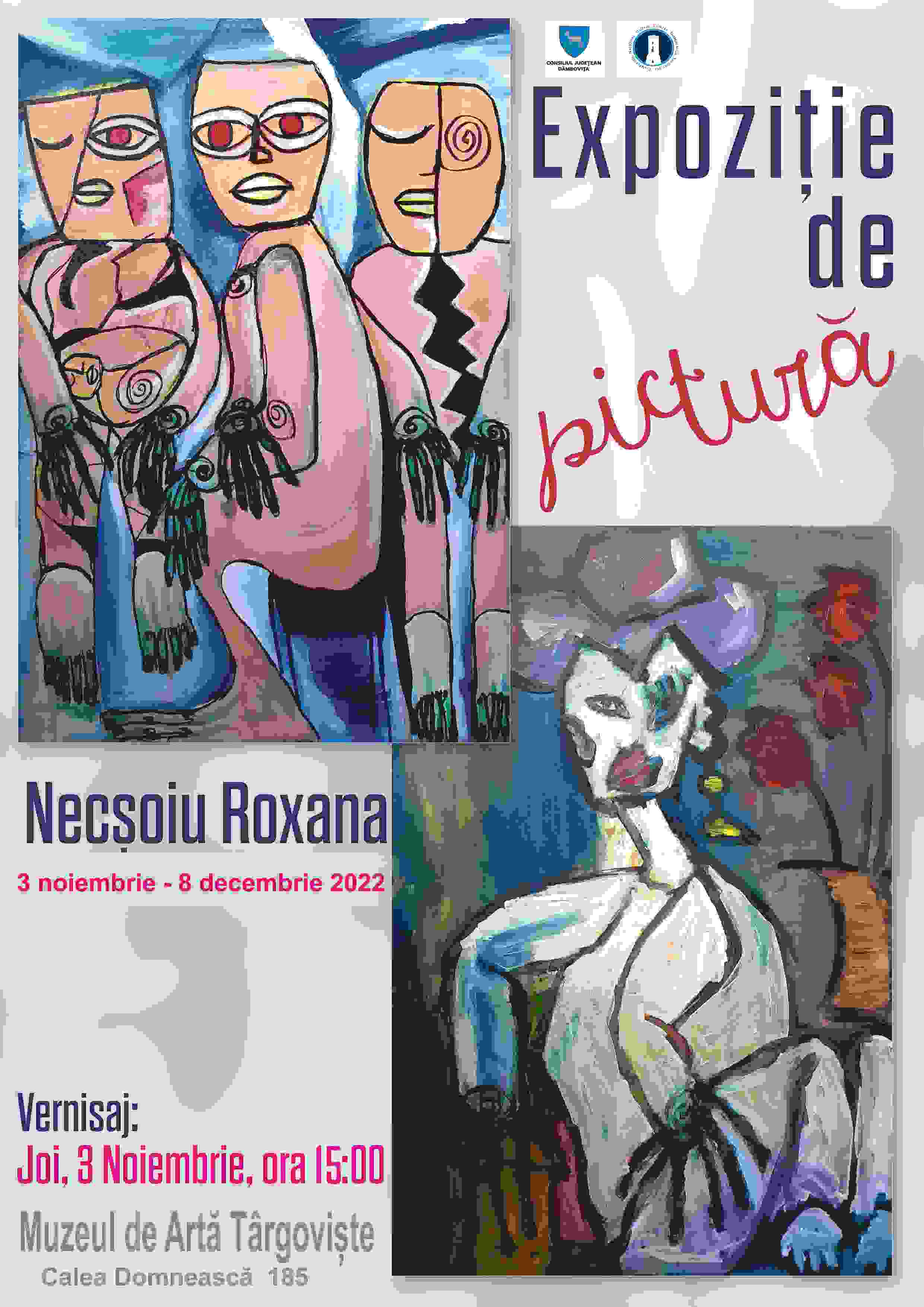  Expoziție de pictură  Roxana NECȘOIU