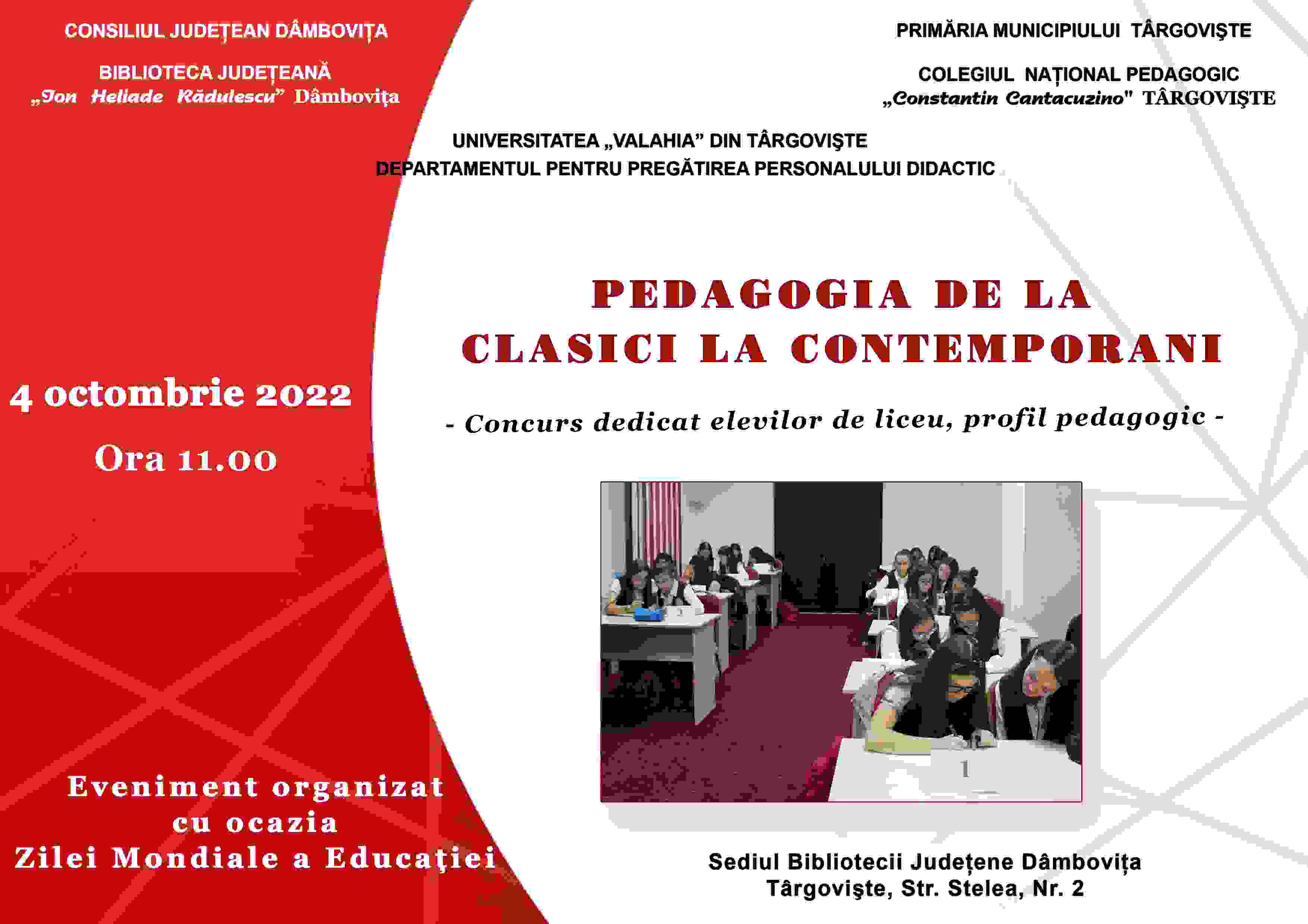  „Pedagogia – de la clasici la contemporani”