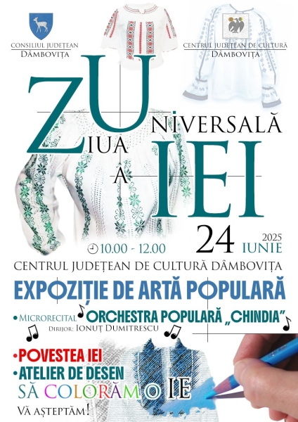 Pentru că în fiecare an, pe 24 iunie, se sărbătorește Ziua Universală a Iei, sau „cămașa cu altiță”