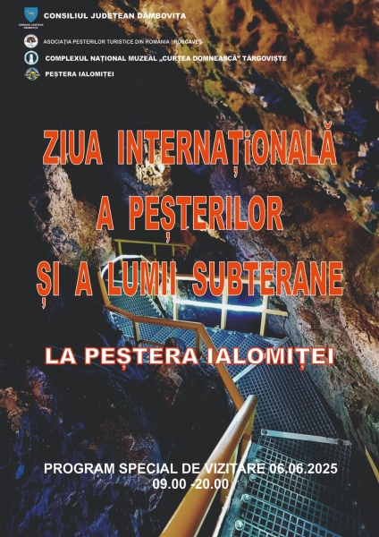  Peștera Ialomiței se alătură evenimentului „Ziua Internațională a Peșterilor și a Lumii Subterane”