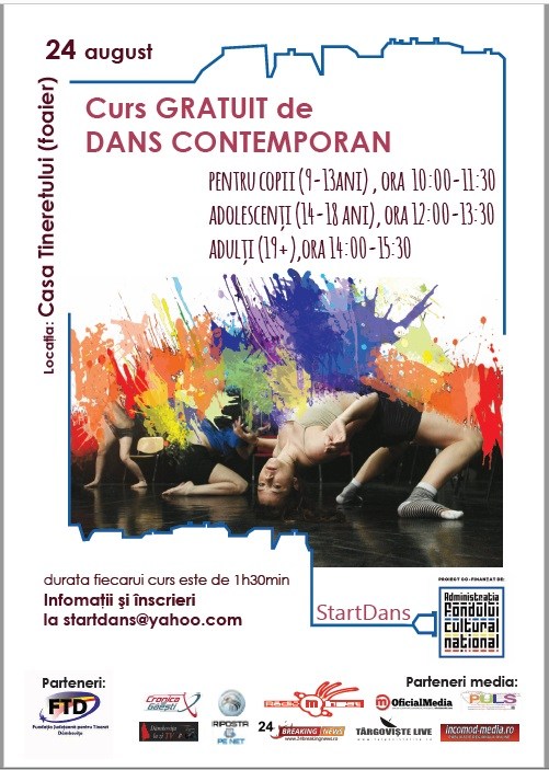  PROIECTUL CULTURAL “STARTDANS”, LA TÂRGOVIȘTE