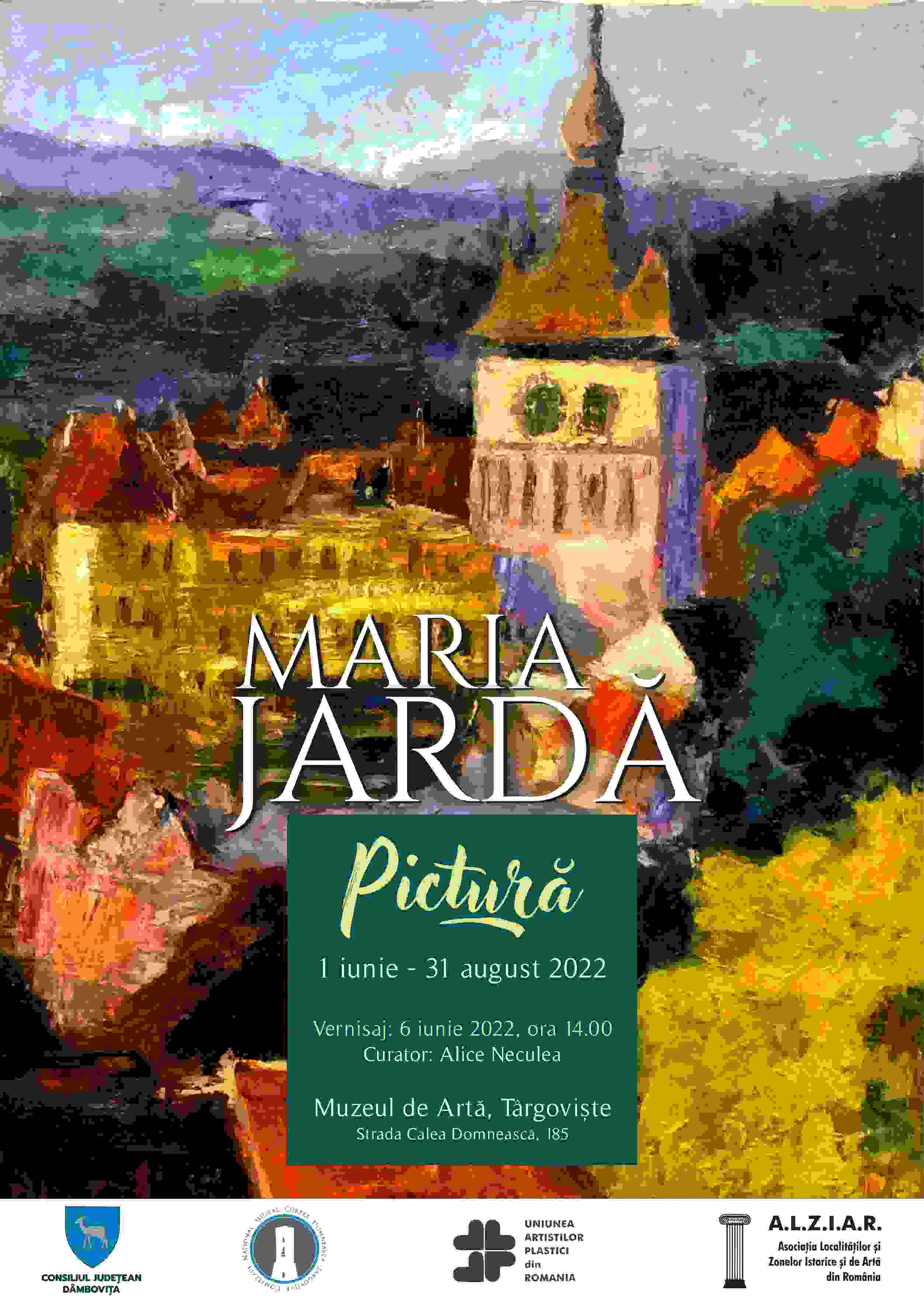  Se deschide expoziţia de pictură a artistei Maria Jardă