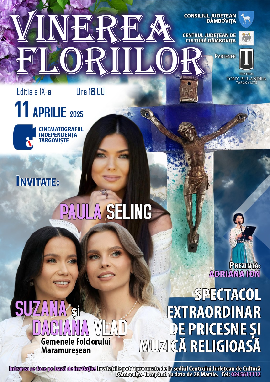  Spectacolul Extraordinar de Pricesne și Muzică Religioasă – „Vinerea Floriilor” – ediția a IX-a