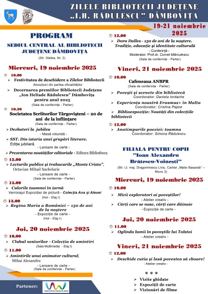  Zilele Bibliotecii Județene „I.H. Rădulescu”